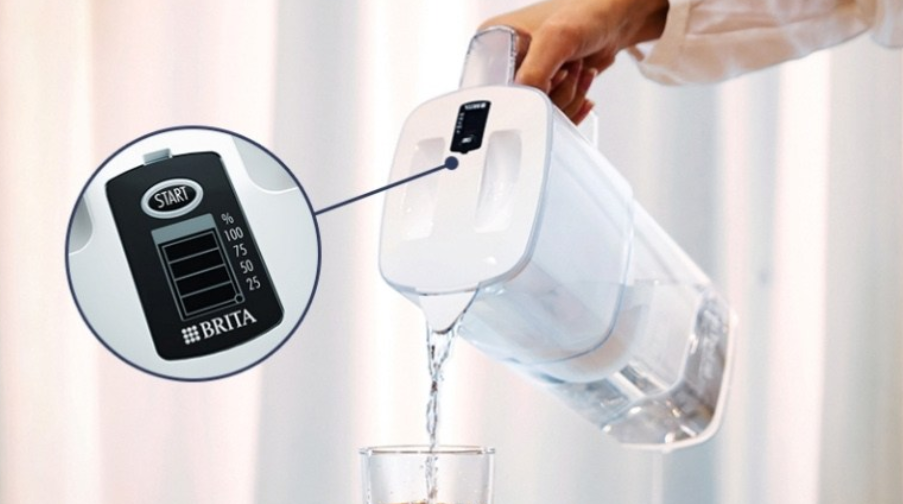 브리타 정수기 마렐라 XL 3.5L, 필터 교체 주기와 세척 방법 4 뚜껑의 START 버튼과 메모 표시