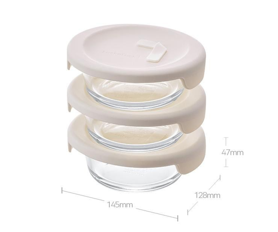 냉동밥 보관용기 추천, 락앤락 바로한끼 355ml 한 끼 소분용로 해결하세요 3 락앤락 바로한끼 내열유리 밥용기 355ml 3개 세트 크기